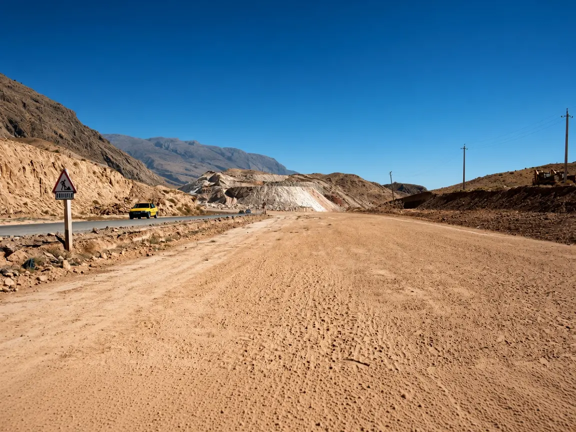 Infrastructure services on the Baku Samur road