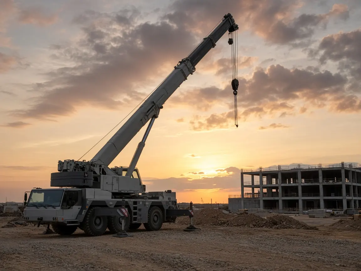 Mobile crane from the Damla Deniz park