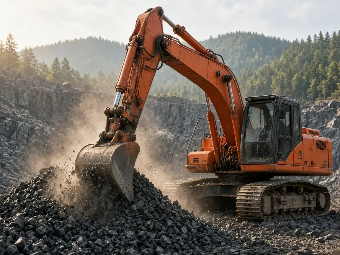 Excavator available through equipment rental